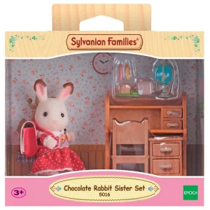 Epoch D’Enfance 5016 – Fille Lapin Chocolat Bureau – Sylvanian Families 10