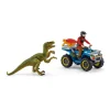 Schleich Fuite Sur Quad Face Au Vélociraptor Dinosaurs 7