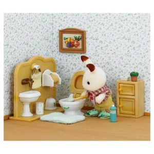 Epoch D’Enfance 5015 – Frère Lapin Chocolat Toilettes – Sylvanian Families 7