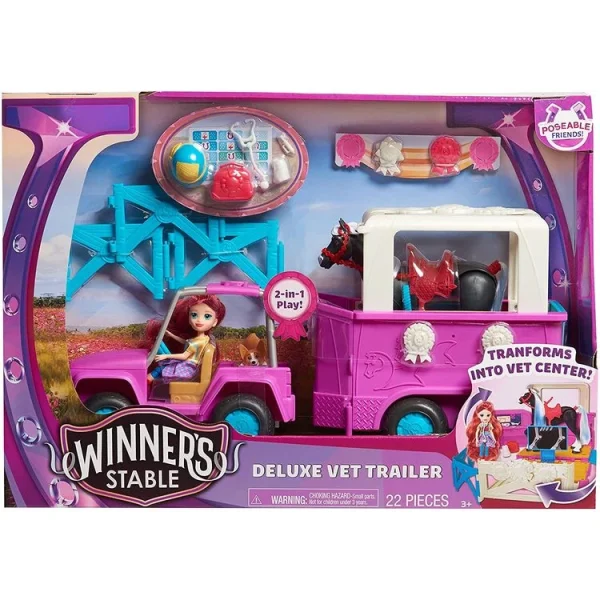 GP TOYS Centre Vétérinaire Mobile Avec Cheval Articulé 1