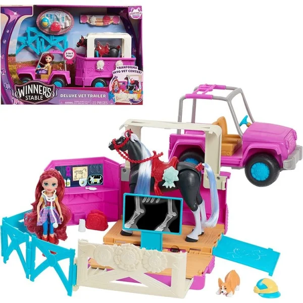 GP TOYS Centre Vétérinaire Mobile Avec Cheval Articulé 3