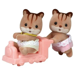 Epoch D’Enfance Les Jumeaux écureuils Roux – Sylvanian Families 7