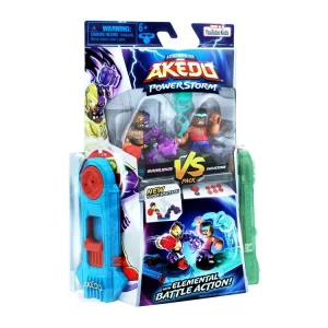 MOOSE TOYS Pack Figurines Akedo PowerStorm Buster Splits Vs Sweatstain 10