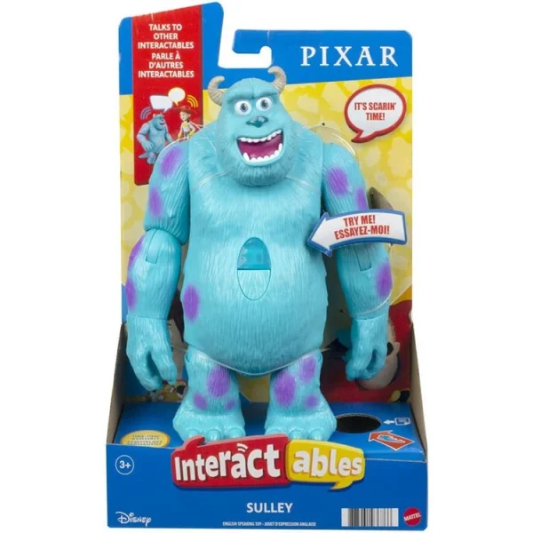 MATTEL Figurine Parlante 20 Cm Pixar Interactables Sulley – Monstres Et Cie 1