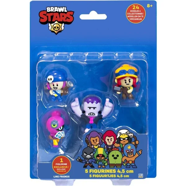 LANSAY Brawl Stars 5 Figurines 4,5cm #3 1