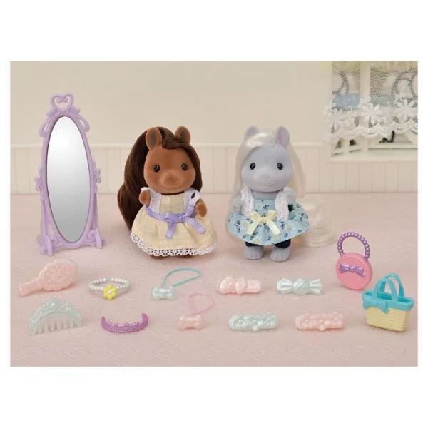 Epoch D’Enfance 5650 Les Amis Poney Et Leurs Kits De Coiffure – Sylvanian Families 3