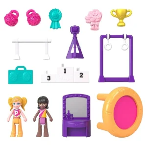 POLLY POCKET Mini Poupée Polly Pocket – Coffret Scène Pailletée 12