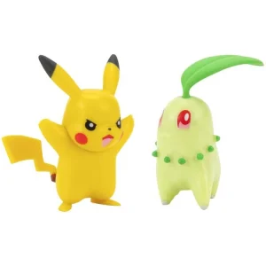 BANDAI Pokémon – Pack De 2 Figurines Germignon Et Pikachu 6