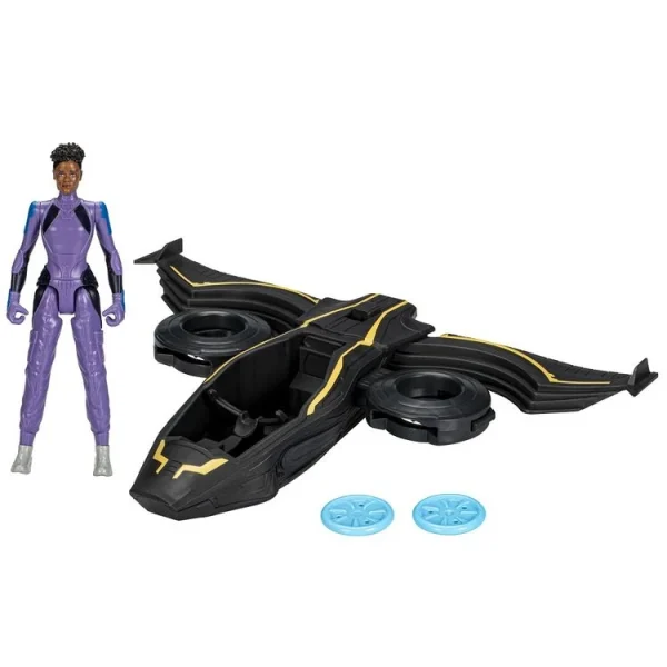 HASBRO Figurine 15 Cm + Véhicule Black Panther 1