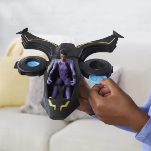 HASBRO Figurine 15 Cm + Véhicule Black Panther 18