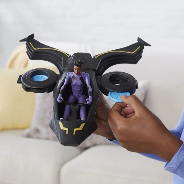 HASBRO Figurine 15 Cm + Véhicule Black Panther 7