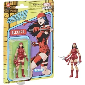 HASBRO Figurine Rétro Marvel Elektra 10 Cm 8