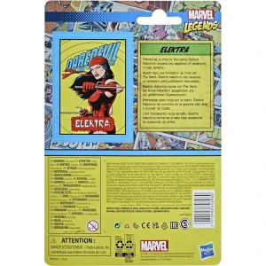 HASBRO Figurine Rétro Marvel Elektra 10 Cm 12