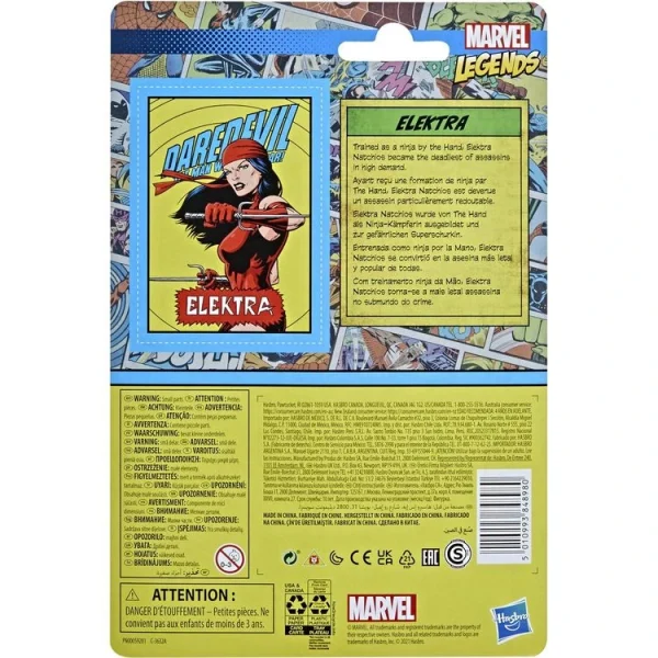 HASBRO Figurine Rétro Marvel Elektra 10 Cm 5