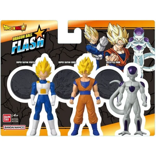 BANDAI Pack De 3 Figurines Flash – DBZ 1