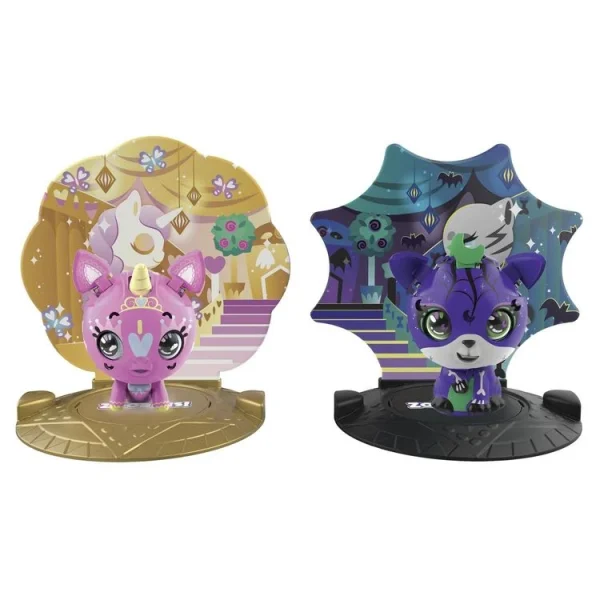 SPIN MASTER Figurine – Zoobles Animaux – Pack De 2 – Violet Et Rose 1