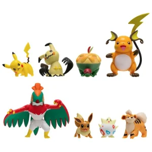 BANDAI Pack De 8 Figurines Pokémon Collection N°9 10