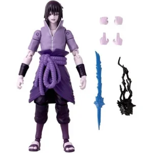 BANDAI Figurine Uchiwa Sasuke Rinnegan/Mangekyo Sharingan 17 Cm Naruto Shippuden Anime Heroes 7