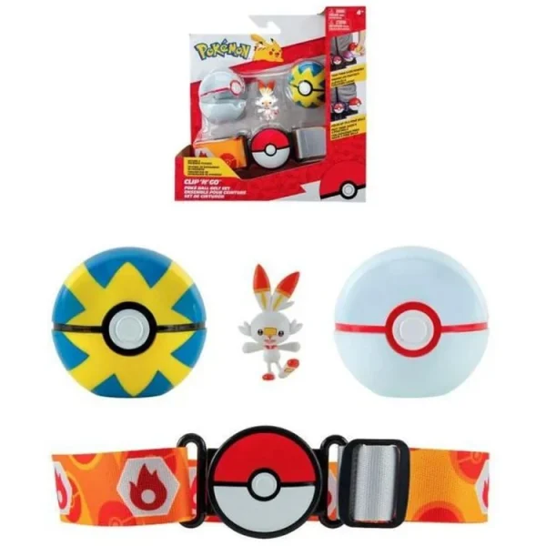 BANDAI Ceinture Pokémon Quick Ball, Premier Ball Et Flambino 1