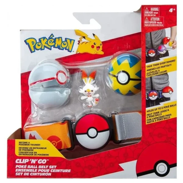 BANDAI Ceinture Pokémon Quick Ball, Premier Ball Et Flambino 4