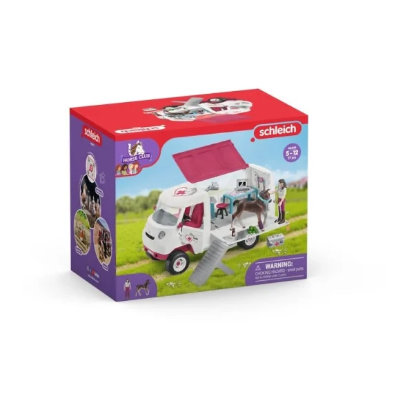 Schleich VETERINAIRE MOBILE AVEC POULAIN HANOVRIEN 1