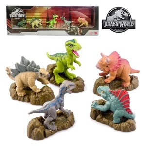 MATTEL Pack De 5 Figurines Jurassic World 5 Cm 9