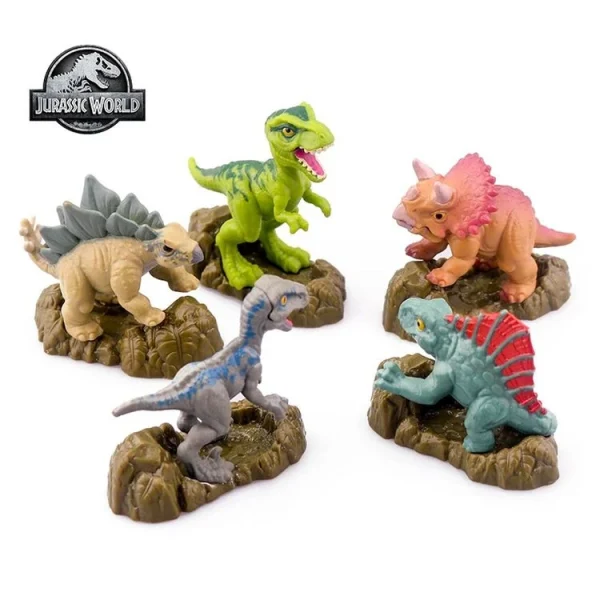 MATTEL Pack De 5 Figurines Jurassic World 5 Cm 4