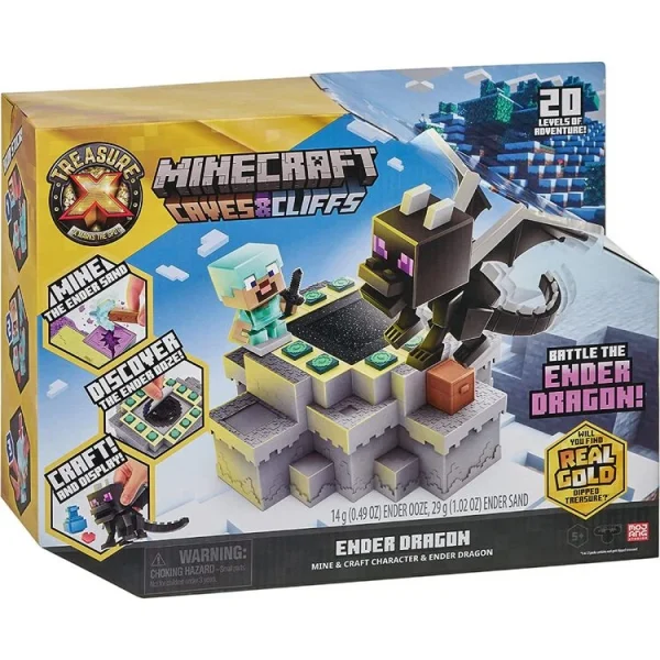 MOOSE TOYS Set De Combat Trésor X Minecraft Avec Dragon 1