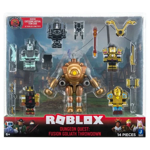 JAZWARES Roblox – Collection Action-Dungeon Quest : Fusion Goliath Throwdown 1