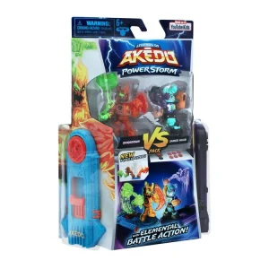 MOOSE TOYS Pack Figurines Akedo PowerStorm Burndown Vs Shred Head 10