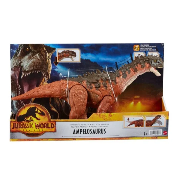 JURASSIC WORLD Figurine Ampelosaurus Méga Action Jurassic World 1