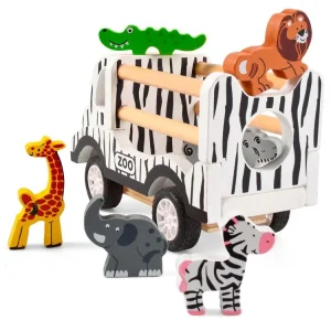 MAGNI Jouet En Bois, Camion Zoo Et Animaux Safari Magni 10