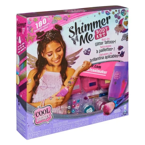 SPIN MASTER Appareil Tatouages – Cool Maker – Shimmer Me Body Art 3