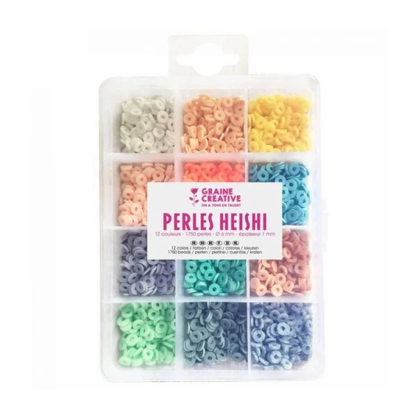 Graine Créative Boite De Perles Heishi Pastel 1