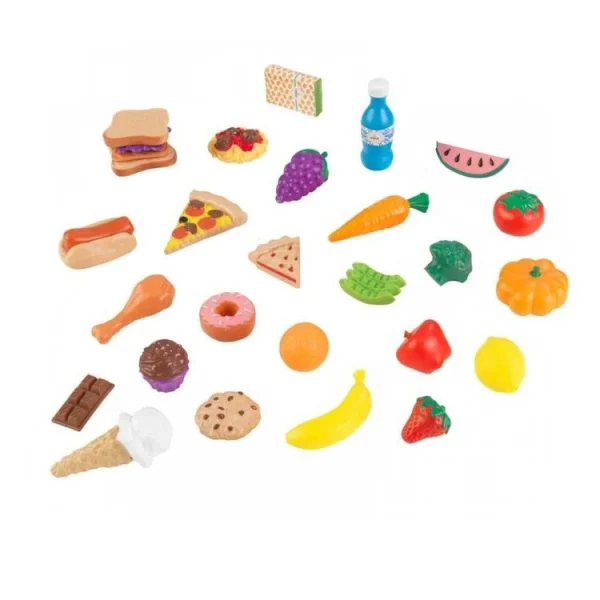 Kidkraft Ensemble Dinette Aliments Gourmands 30 Pièces 1