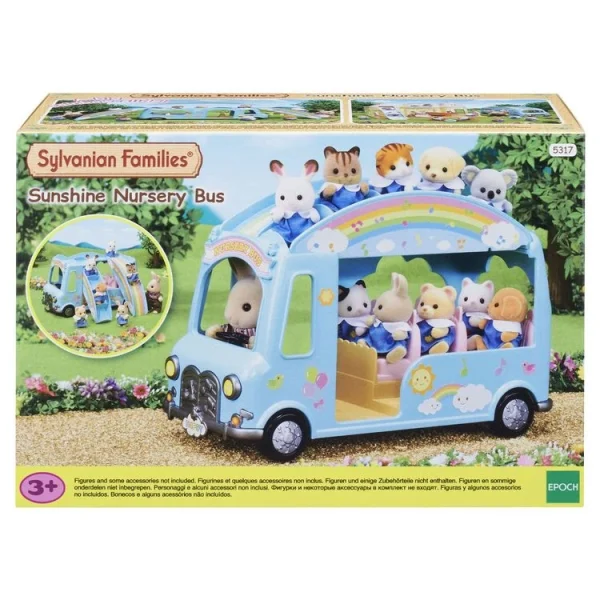 Epoch D’Enfance 5317 – Le Bus Arc-en-ciel Des Bébés – Sylvanian Families 1