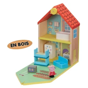 GIOCHI PREZIOSI Peppa Pig Maison Classique En Bois Avec 1 Personnage 10