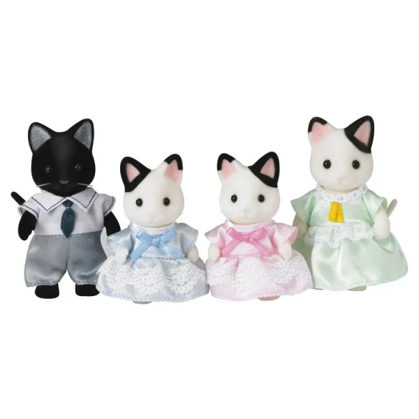 Epoch D’Enfance 5181 – Famille Chat Bicolore – Sylvanian Families 1