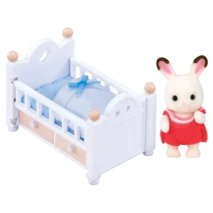 Epoch D’Enfance 5017 – Bébé Lapin Chocolat Avec Lit – Sylvanian Families 8