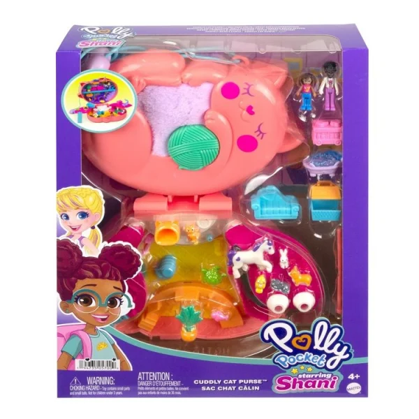 POLLY POCKET Mini Poupée Polly Pocket – Sac Chat Câlin Surprise 1