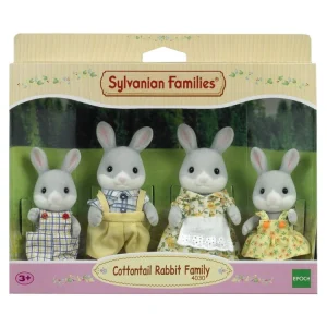 Epoch D’Enfance 4030 – La Famille Lapin Gris – Sylvanian Families 7