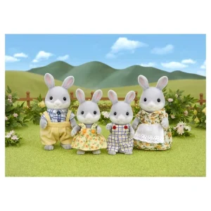 Epoch D’Enfance 4030 – La Famille Lapin Gris – Sylvanian Families 9