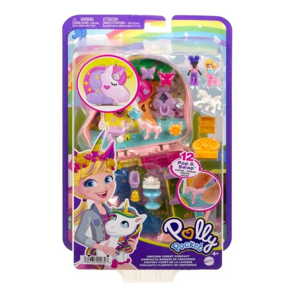 POLLY POCKET Mini Poupée Polly Pocket – Coffret Foret Des Licornes 1