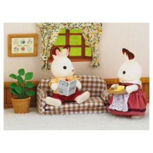 Epoch D’Enfance 5013 – Papa Lapin Chocolat Salon – Sylvanian Families 7