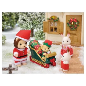 Sylvanian Families 5568 Le Coffret Traineau De Noël Et Figurines 10