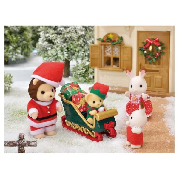 Sylvanian Families 5568 Le Coffret Traineau De Noël Et Figurines 4