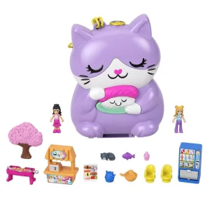 POLLY POCKET Mini Poupée Polly Pocket – Coffret Chat Restaurant 12