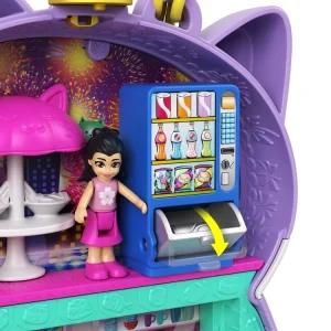 POLLY POCKET Mini Poupée Polly Pocket – Coffret Chat Restaurant 18