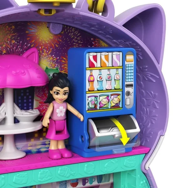 POLLY POCKET Mini Poupée Polly Pocket – Coffret Chat Restaurant 7