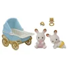 Epoch D’Enfance 5432 – Les Jumeaux Lapin Chocolat Et Poussette Double – Sylvanian Families 13